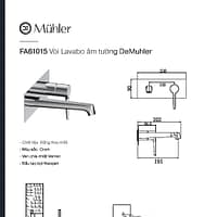 Vòi lavabo DeMuhler FA61015 3 FA61015 pdf