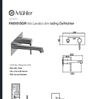 Vòi lavabo DeMuhler FA61015GR 3 FA61015GR pdf