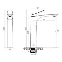 Vòi Lavabo DeMuhler MLA613207 8 MLA613207C 2 1