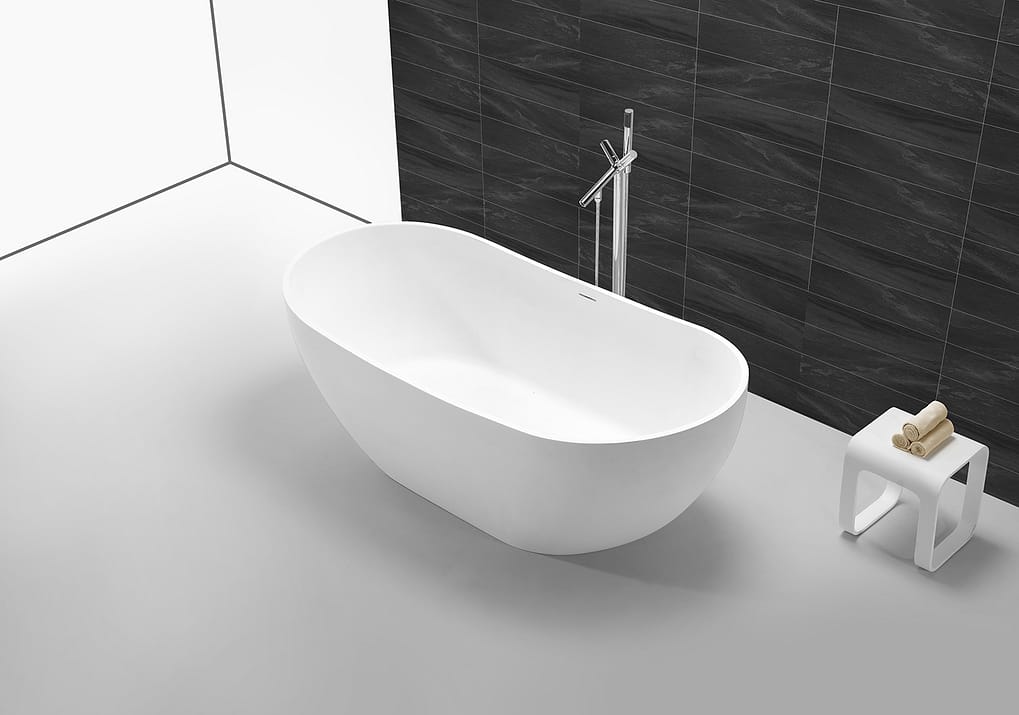 Xu hướng lựa chọn bồn tắm độc lập hiện nay 1 Bồn tắm Solid Surface độc lập sang trọng