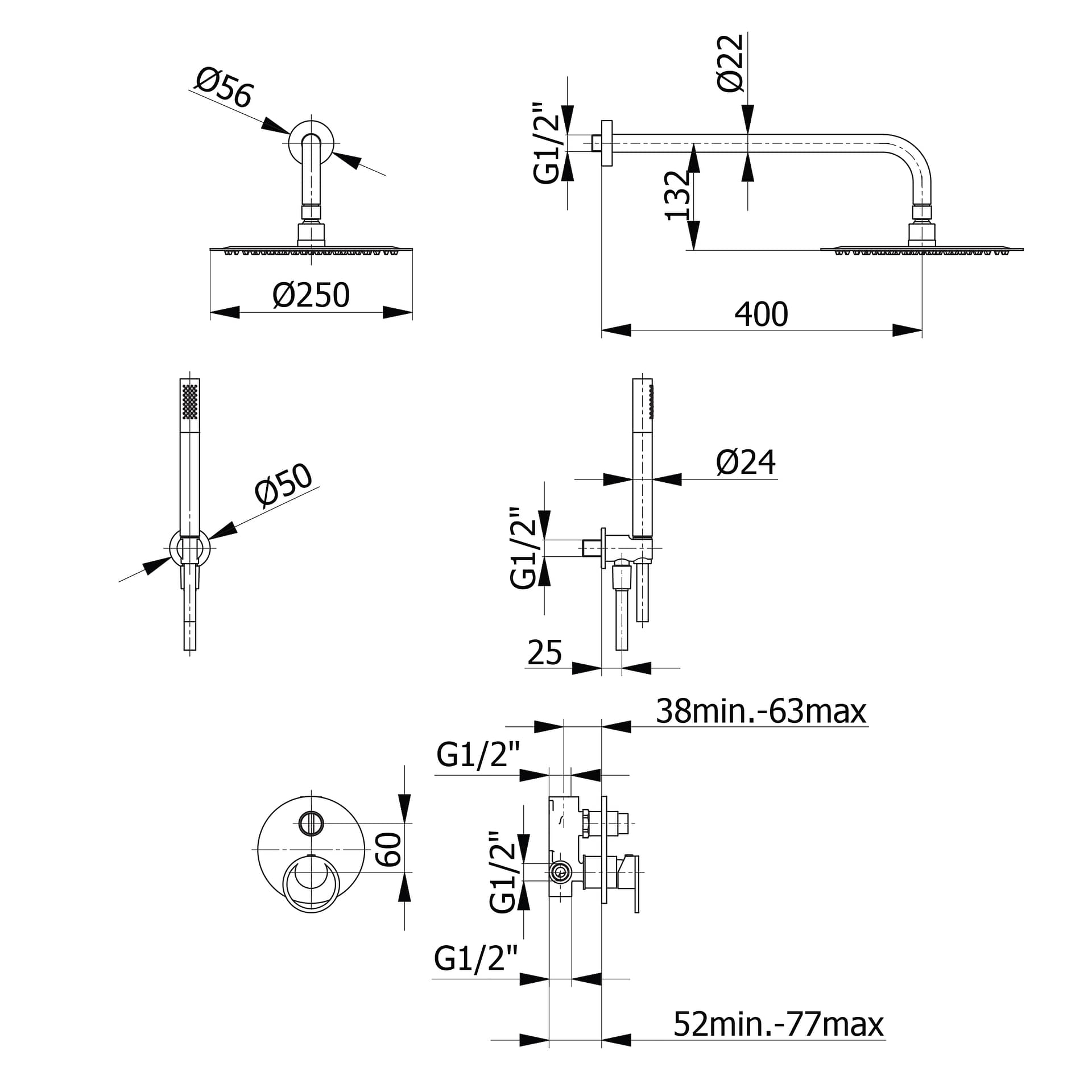 Sen tắm cây DeMuhler ITA3951801C 2 ITA3951801 bv